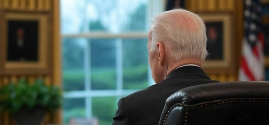 article photo of president biden thinking about his last days as President of the USA by Dr. Sam Goldstein