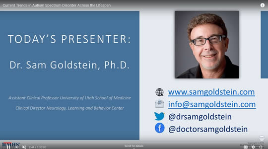 Webinar Dr. Sam Goldstein